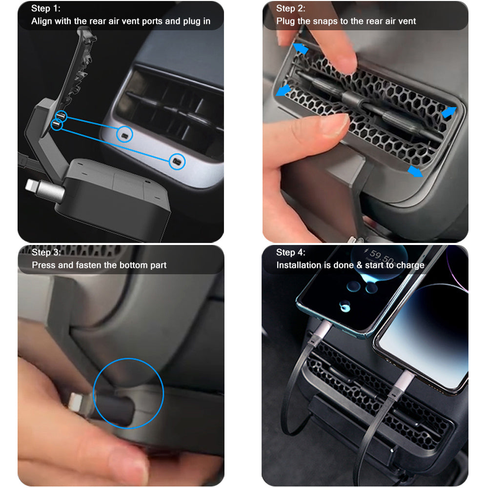 tesla phone charger port