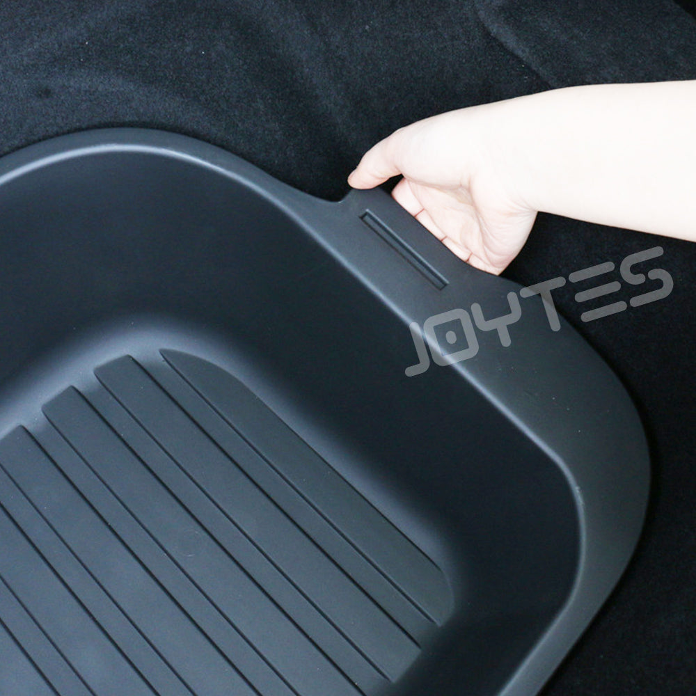 tesla model y rear trunk storage organizer boxes
