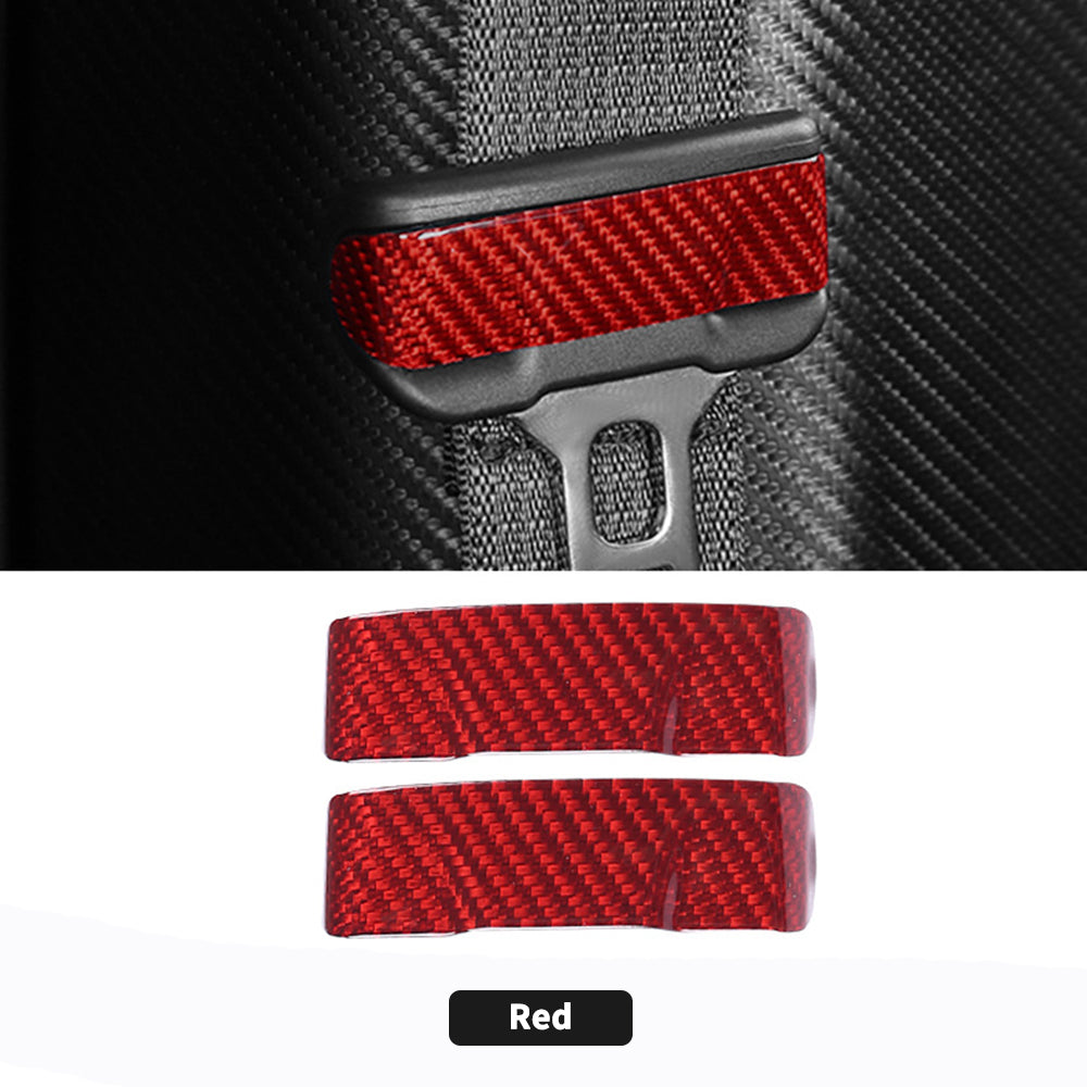 black tesla safety belt covers