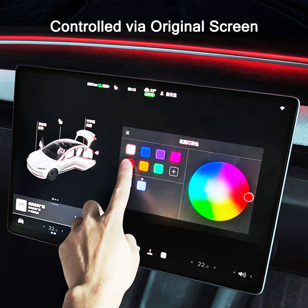tesla interior light upgrade
