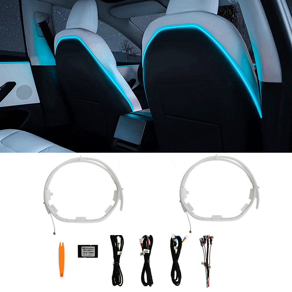 tesla ambient lights model 3