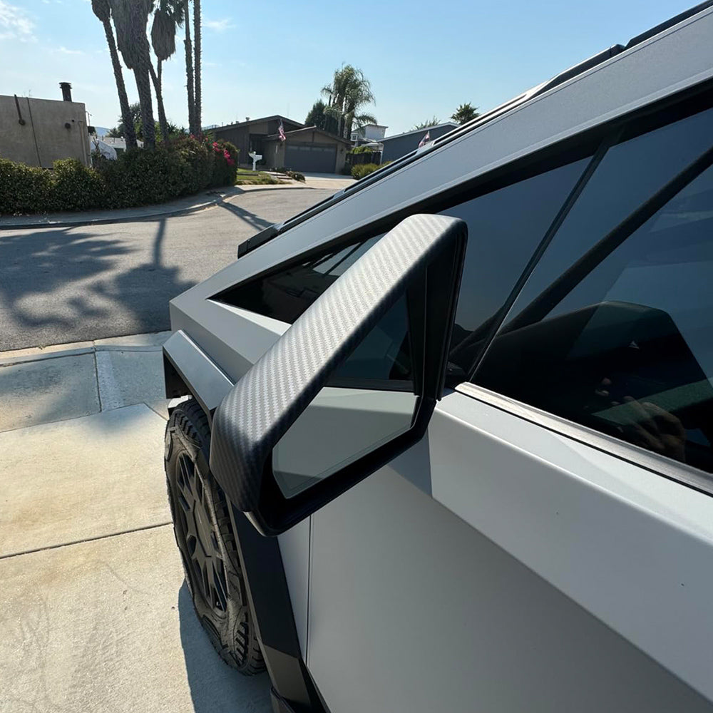 tesla cybertruck rear view mirror upgrade