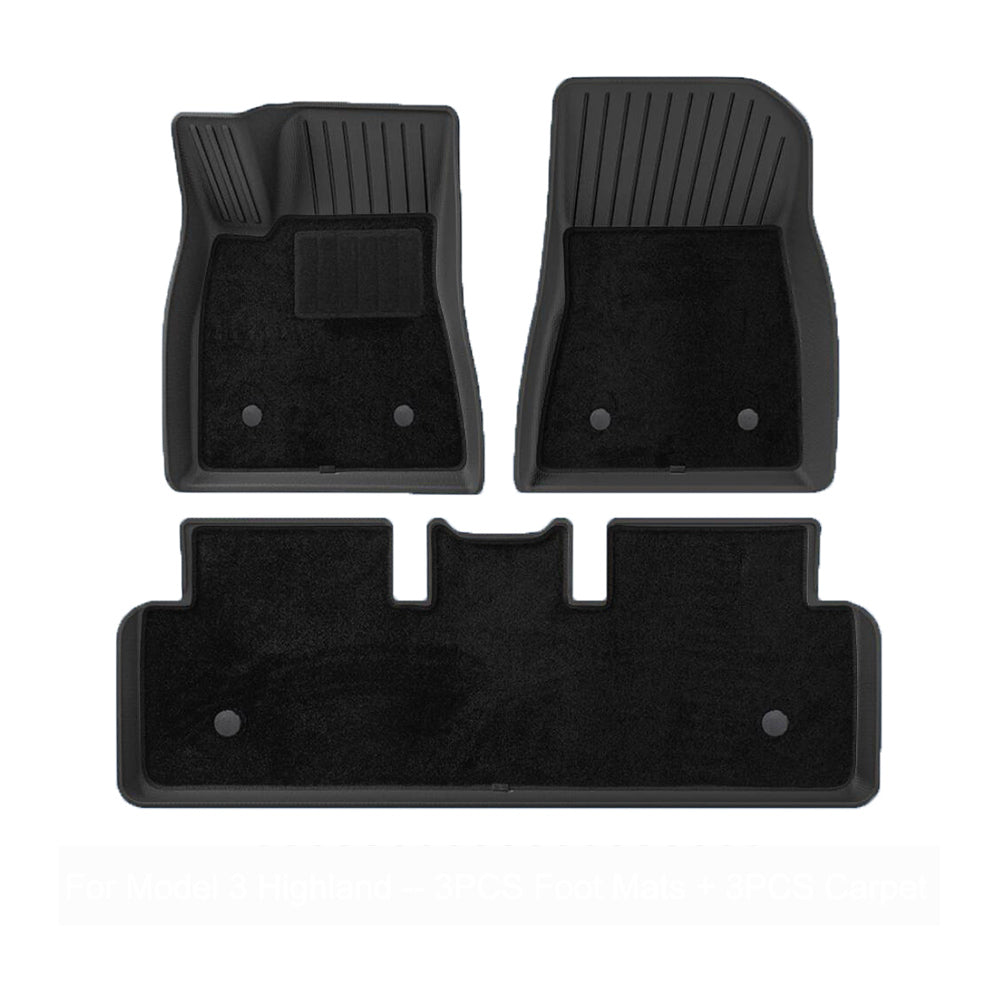 tesla model 3 highland carpet floor mats