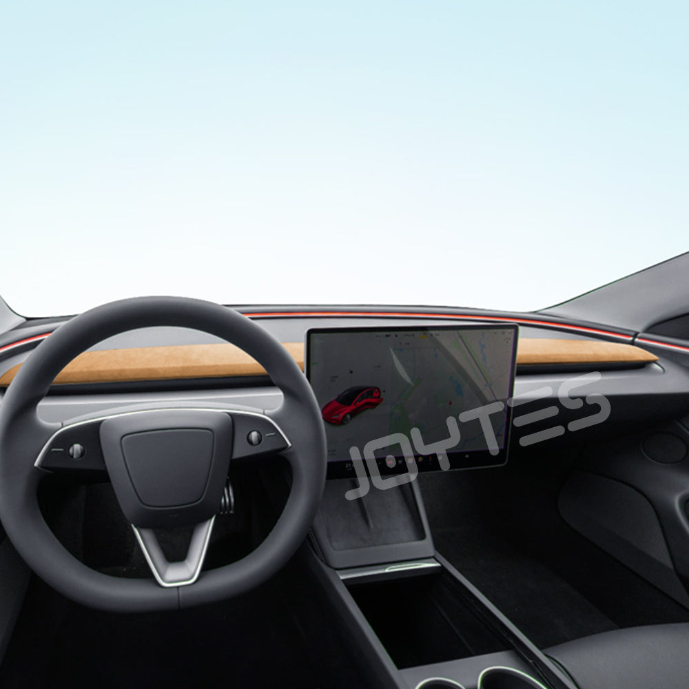 tesla model 3 armaturenbrett alcantara