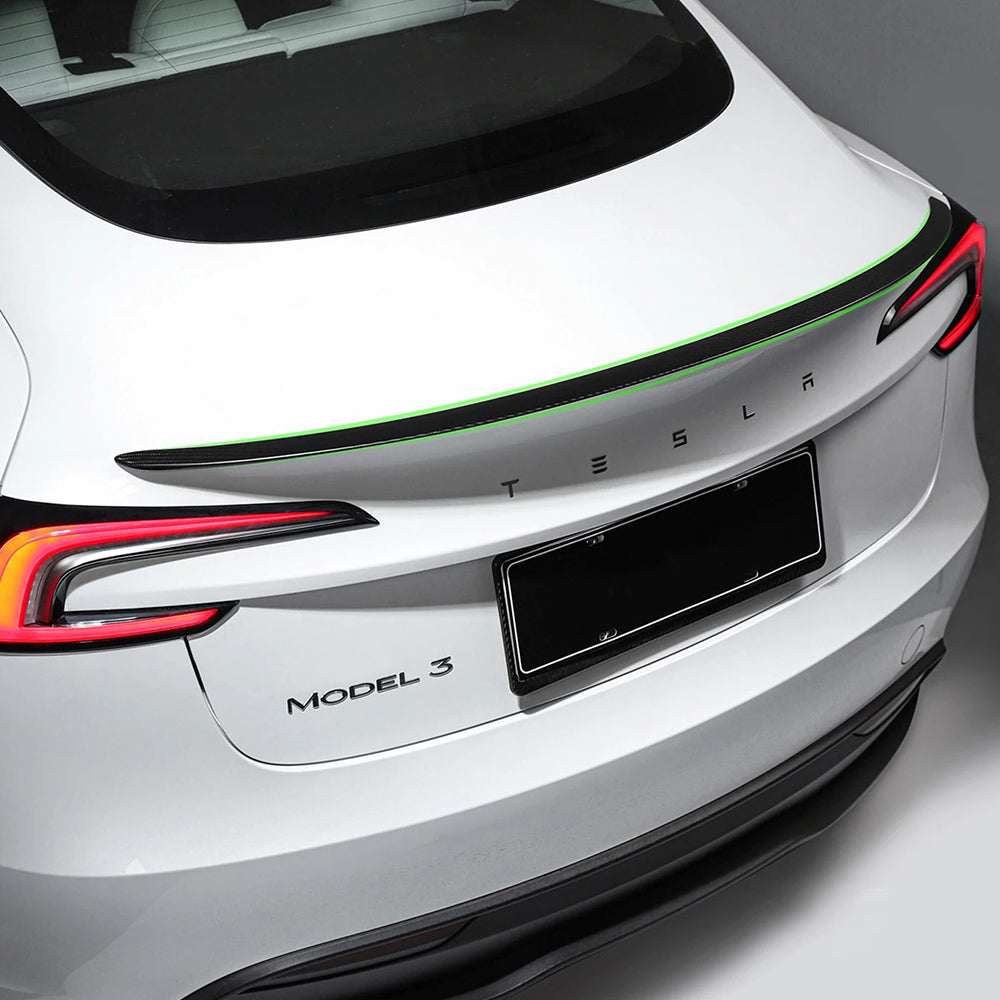 tesla model 3 highland carbon fiber spoiler