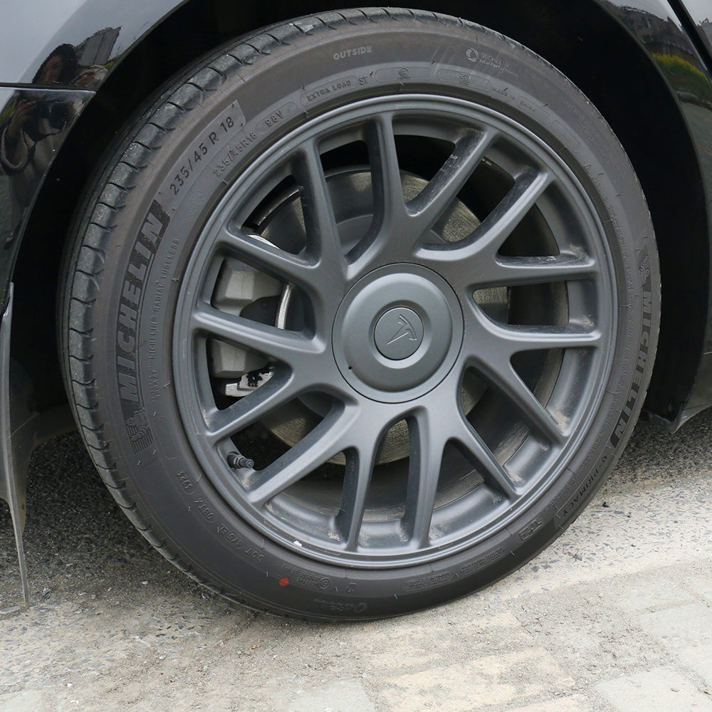 tesla factory wheel center cap