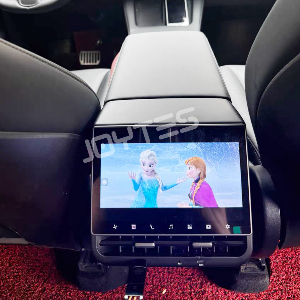 tesla rear touch screen display