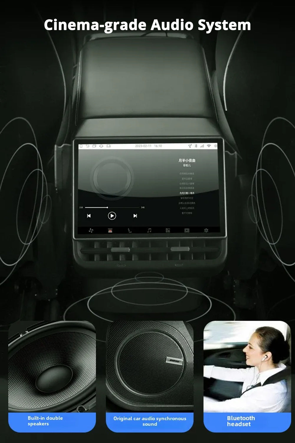 tesla model y rear display