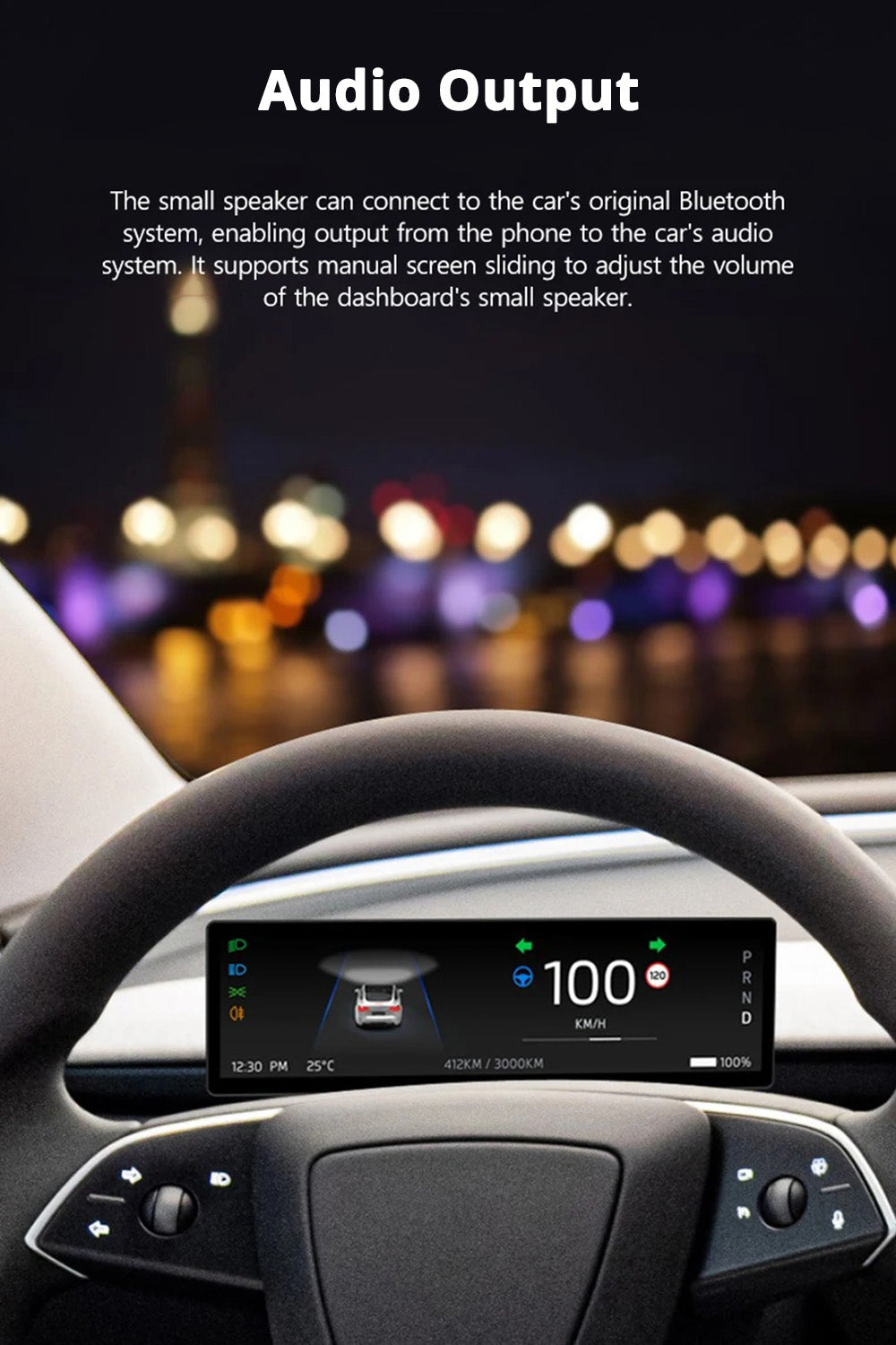 tesla digital instrument cluster