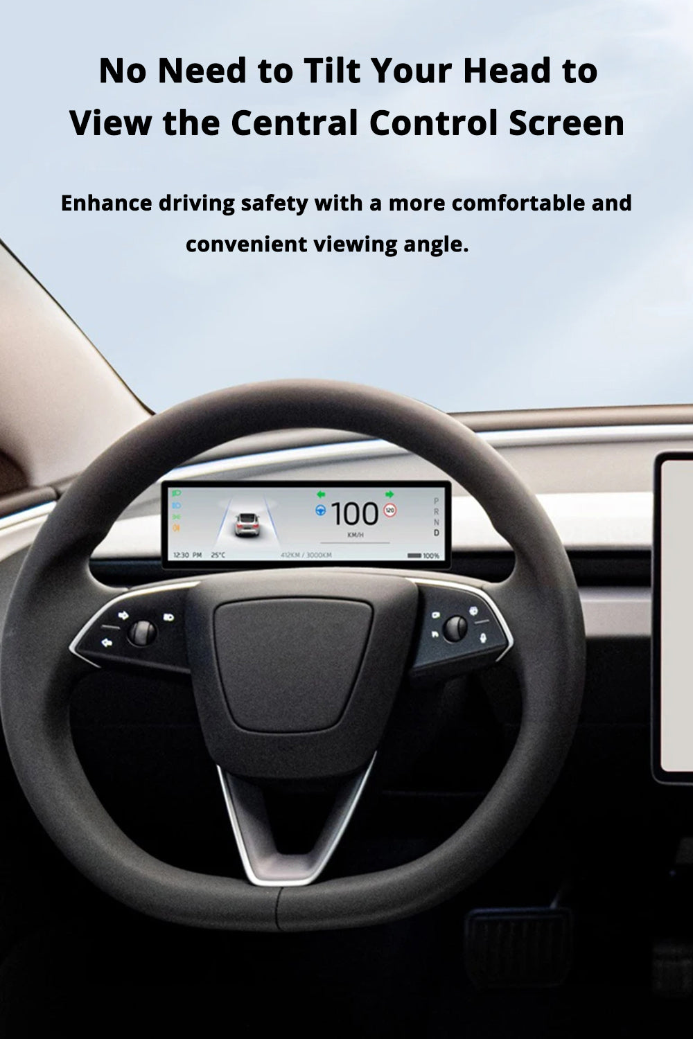 model 3 / y display lcd instrument dashboard screen