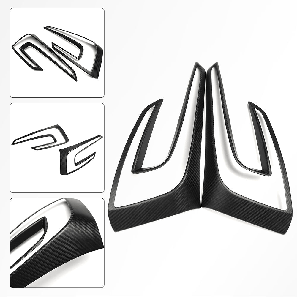 tesla carbon fiber tail light overlay