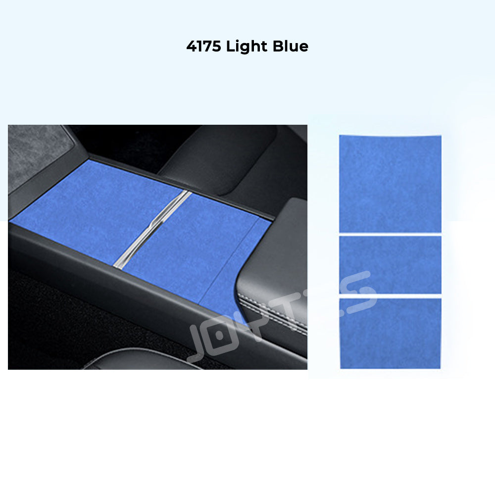 alcantara center console cover for tesla model 3 highland