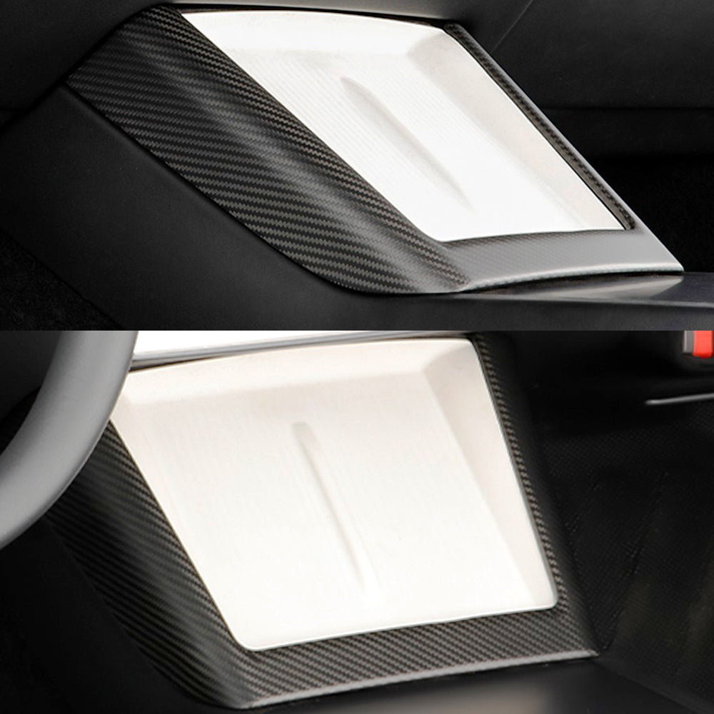 tesla model 3 highland interior carbon fiber trim