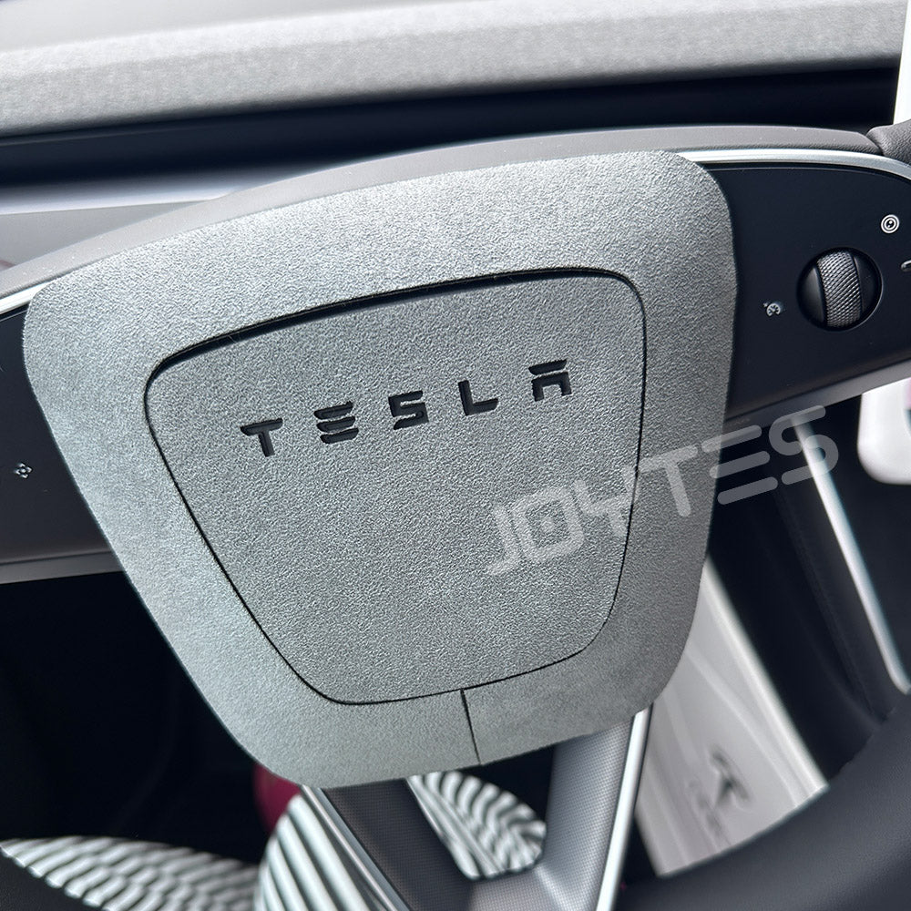 tesla alcantara steering wheel cover