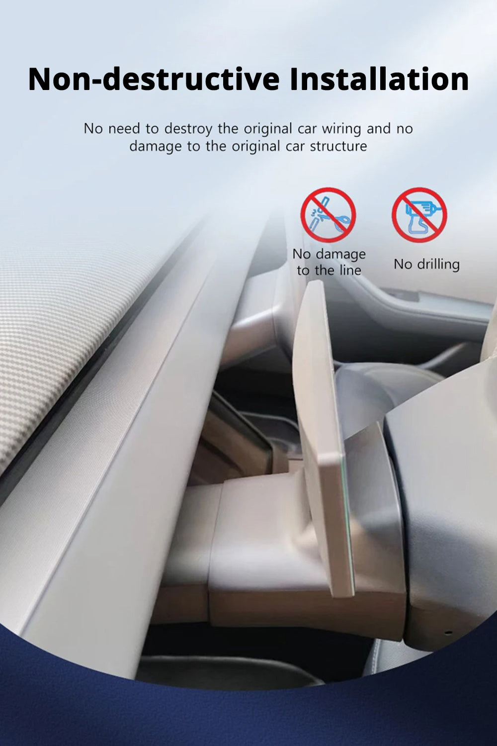 dashboard screen for tesla model y