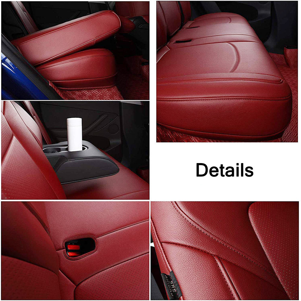 red tesla seat covers