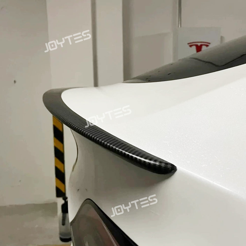 tesla model y performance carbon fiber spoiler