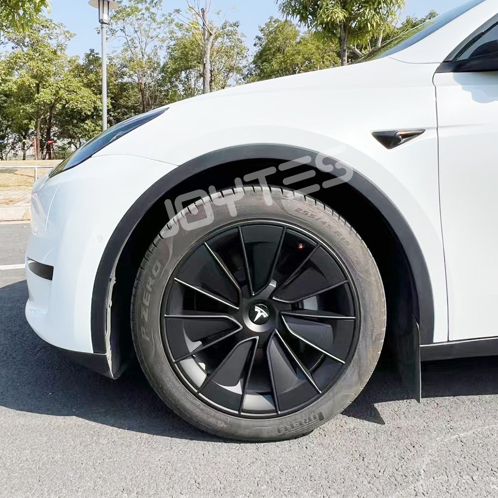 tesla model y matte black wheel covers