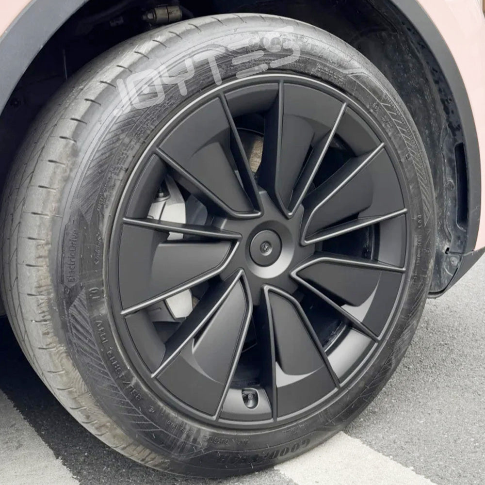tesla model y black wheel covers 19
