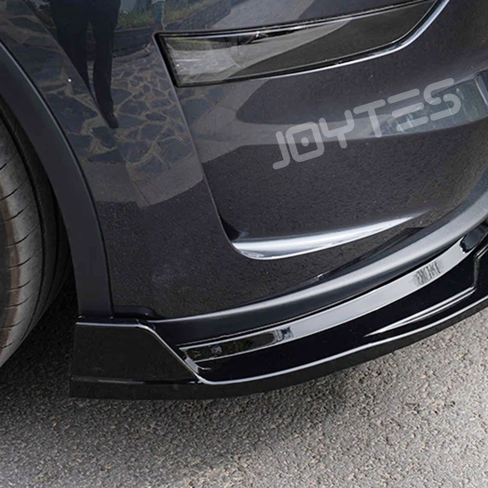 tesla model y front lip matte black