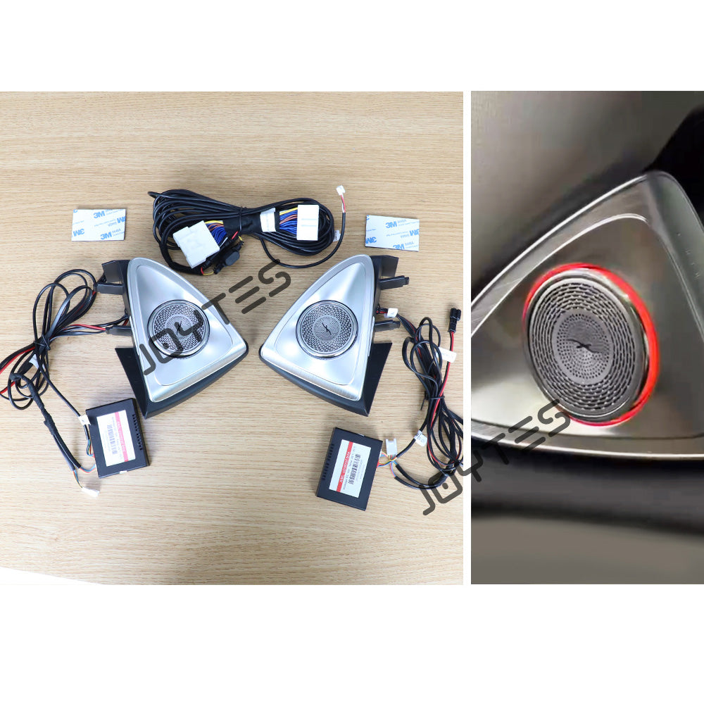 tesla 4d rotating tweeter led ambient speaker