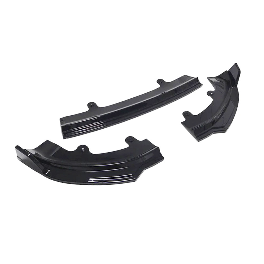 tesla model y front lip gloss black