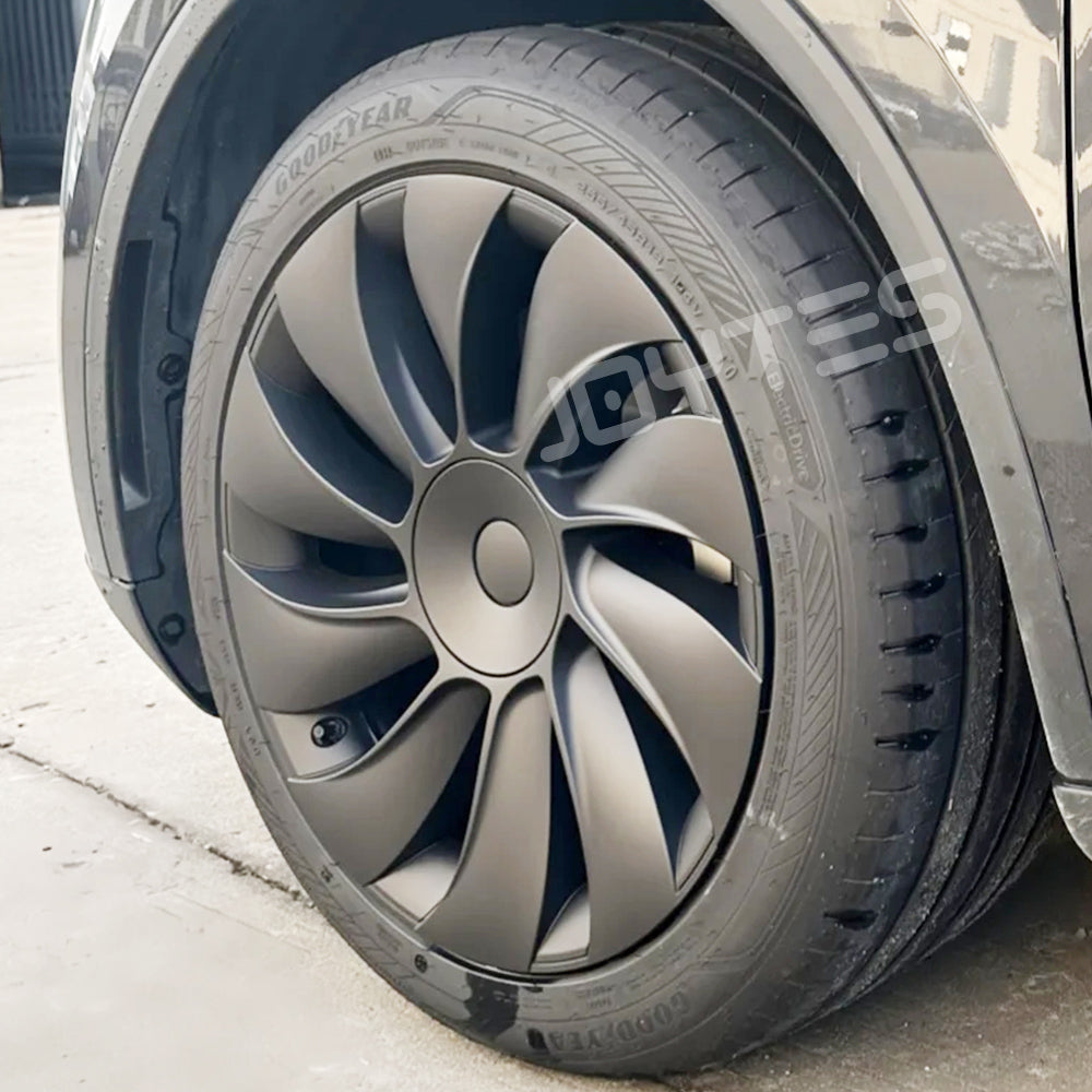 tesla model y chrome wheel covers