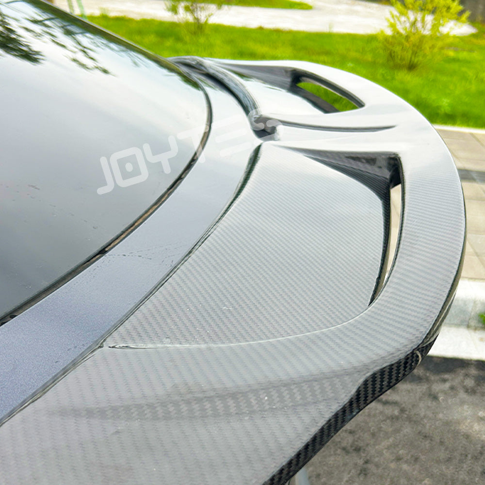 tesla model y juniper carbon fiber spoiler