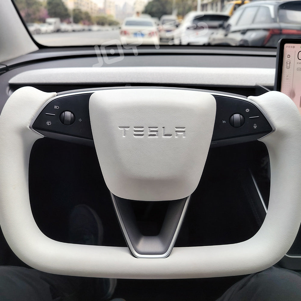 tesla model y juniper yoke steering wheel