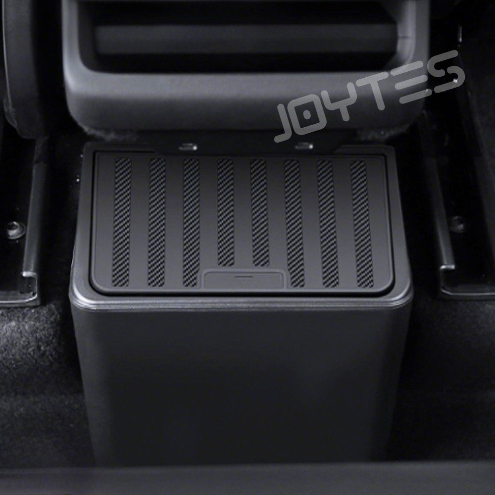 tesla model y juniper rear seat storage
