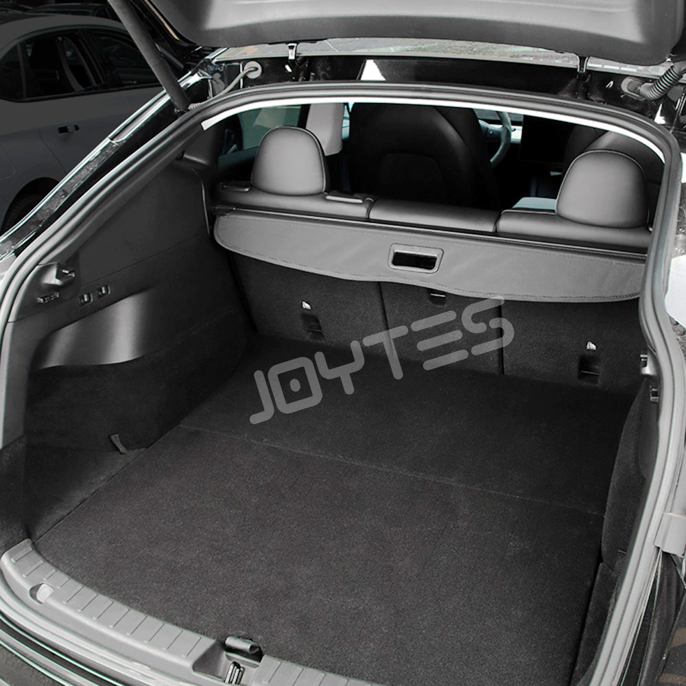tesla model y rear trunk privacy cargo cover