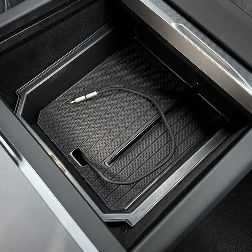 tesla center console tray