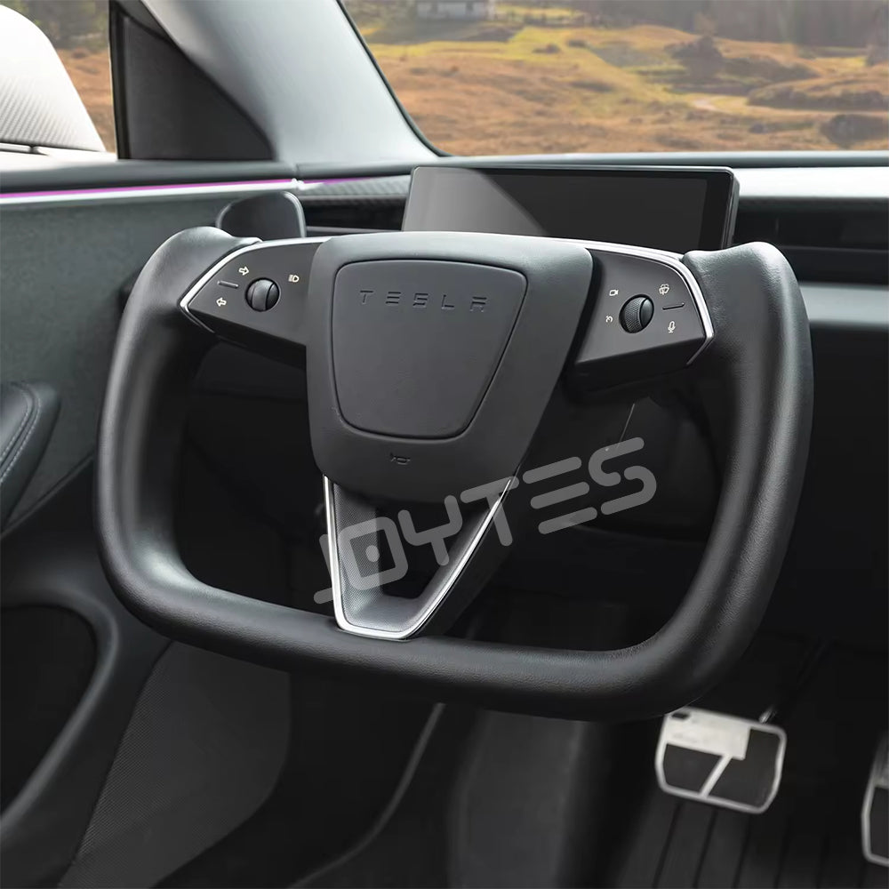 tesla model 3 steering wheel yoke