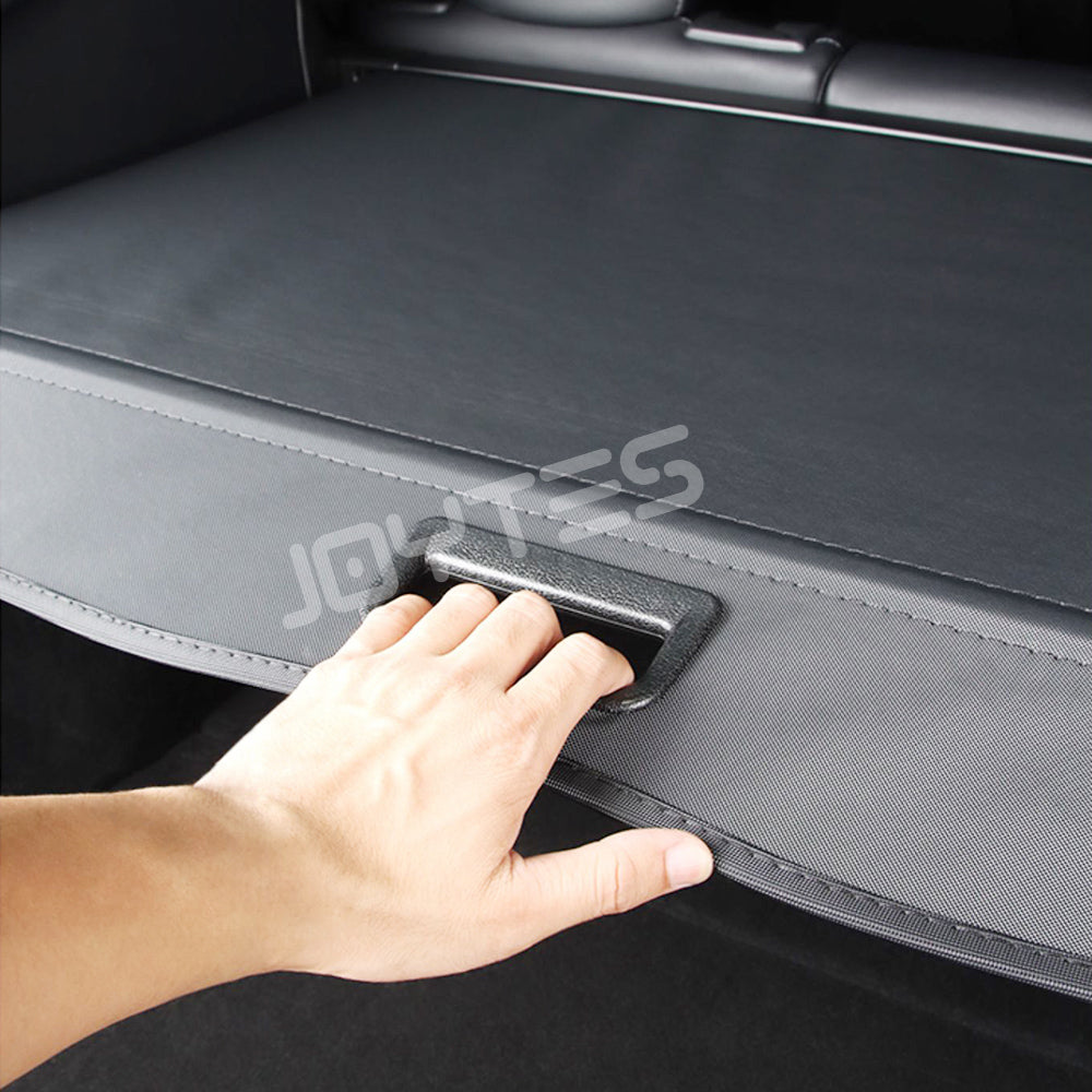 tesla model y retractable trunk cargo cover