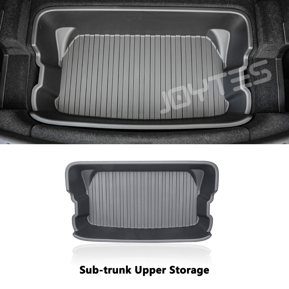tesla model y juniper rear trunk storage