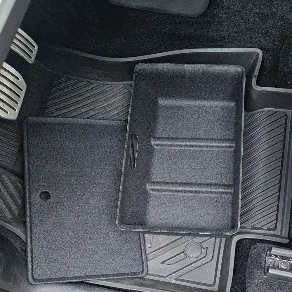 tesla model y under seat storage tray