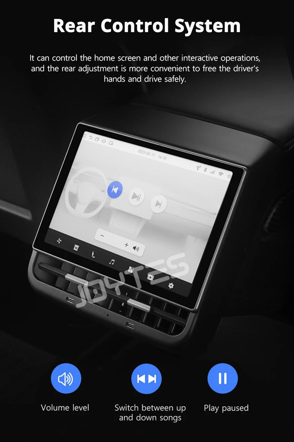 tesla model 3 rear seat display