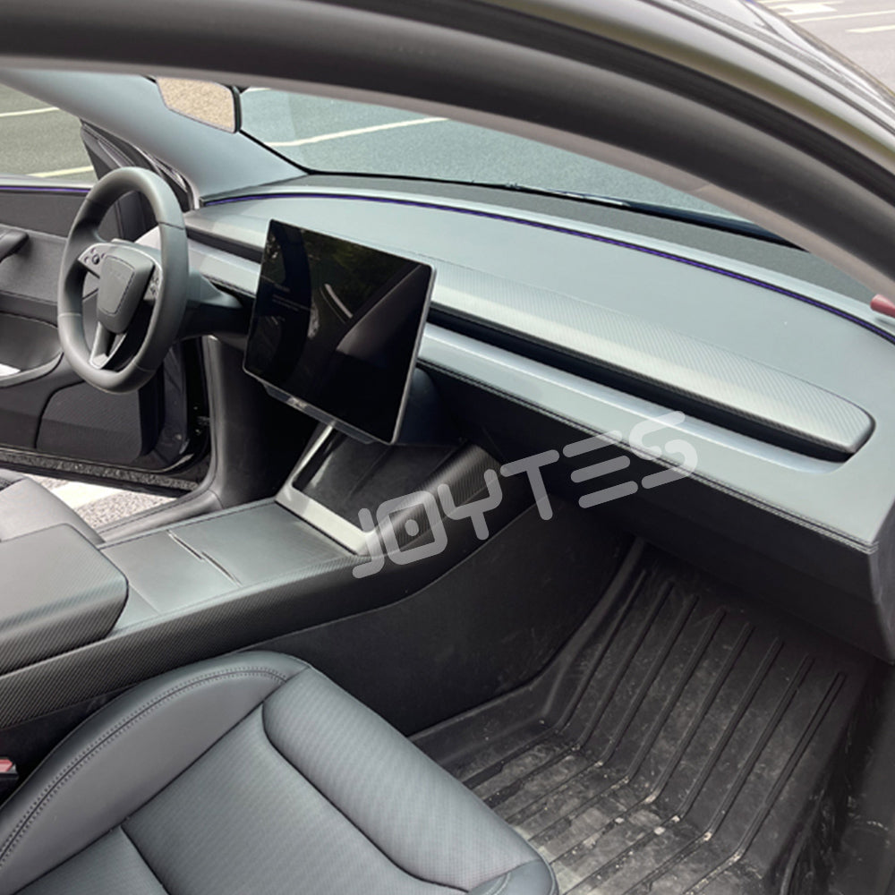 tesla model y juniper carbon fiber dashboard