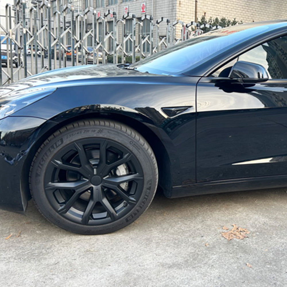 tesla model 3 wheel covers black