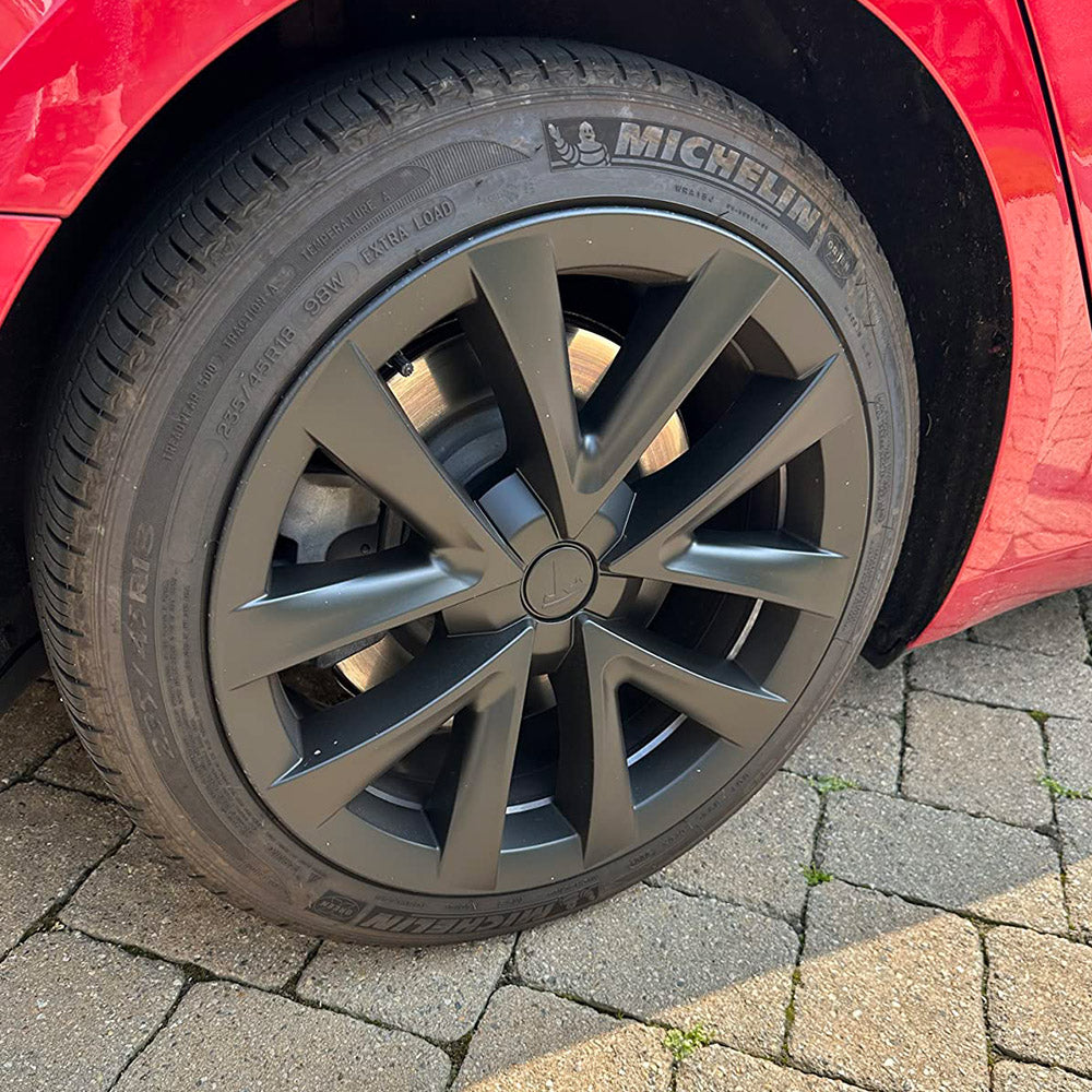 tesla model 3 aero wheel covers black