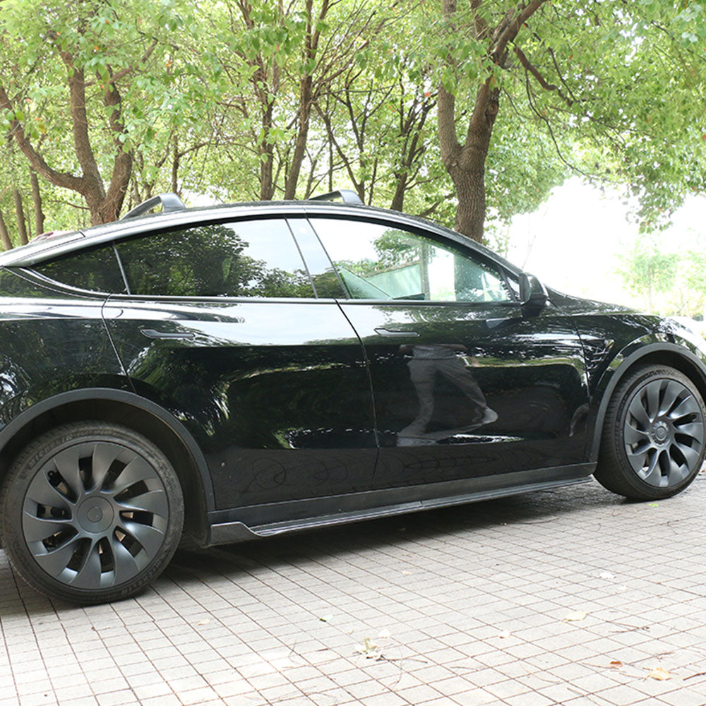 tesla model y wheel cover efficiency