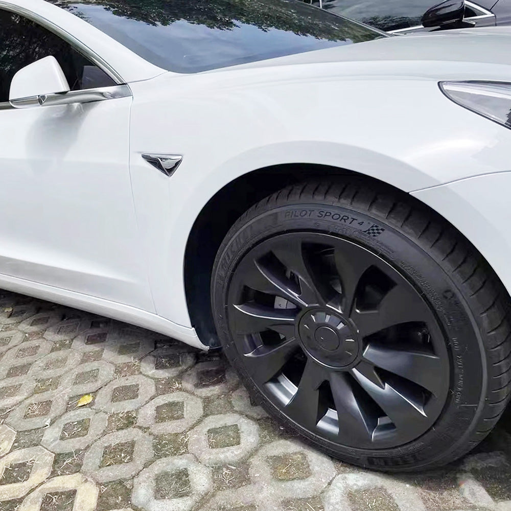 tesla model 3 turbine wheel covers 18 inch