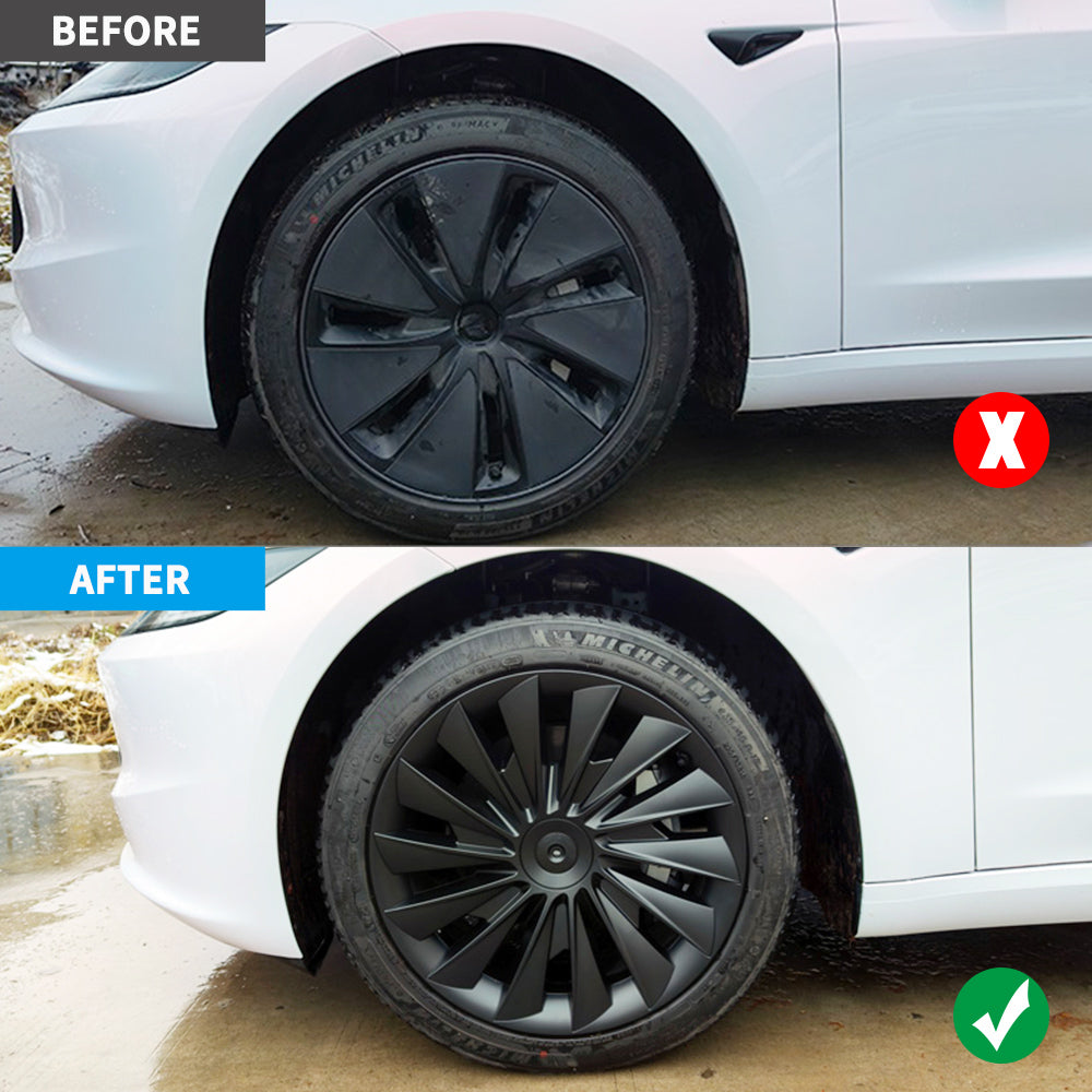 tesla model 3 highland wheel covers silver