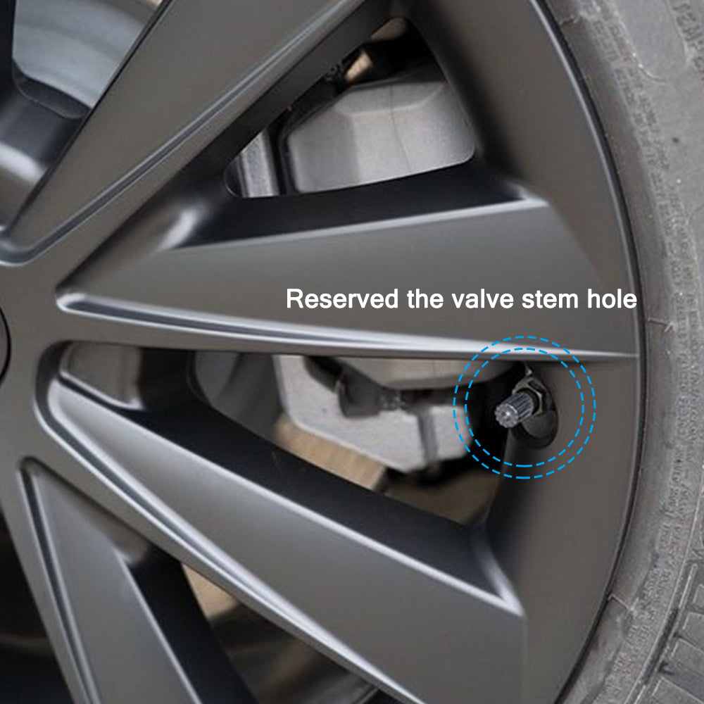 tesla model 3 black wheel caps