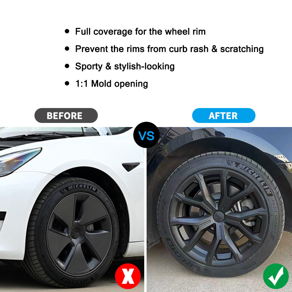 tesla model 3 aero wheel covers