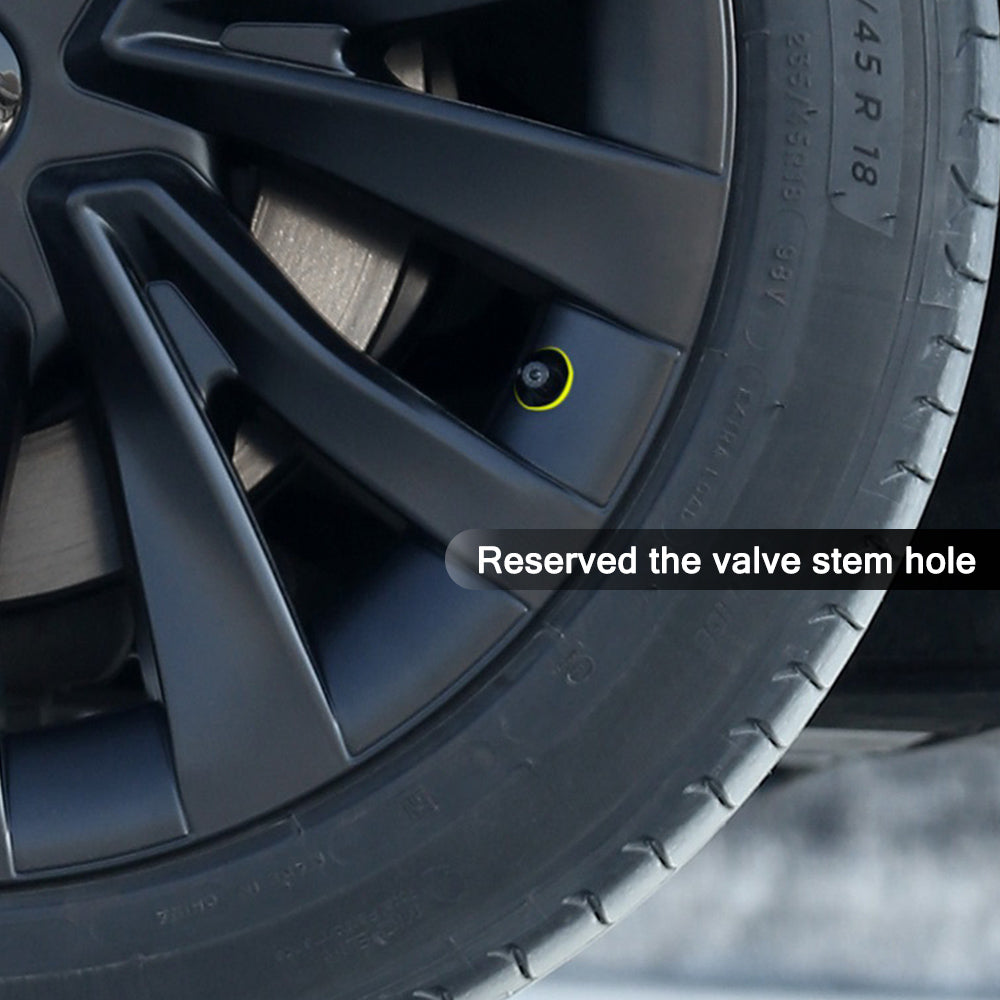tesla model 3 black wheel covers