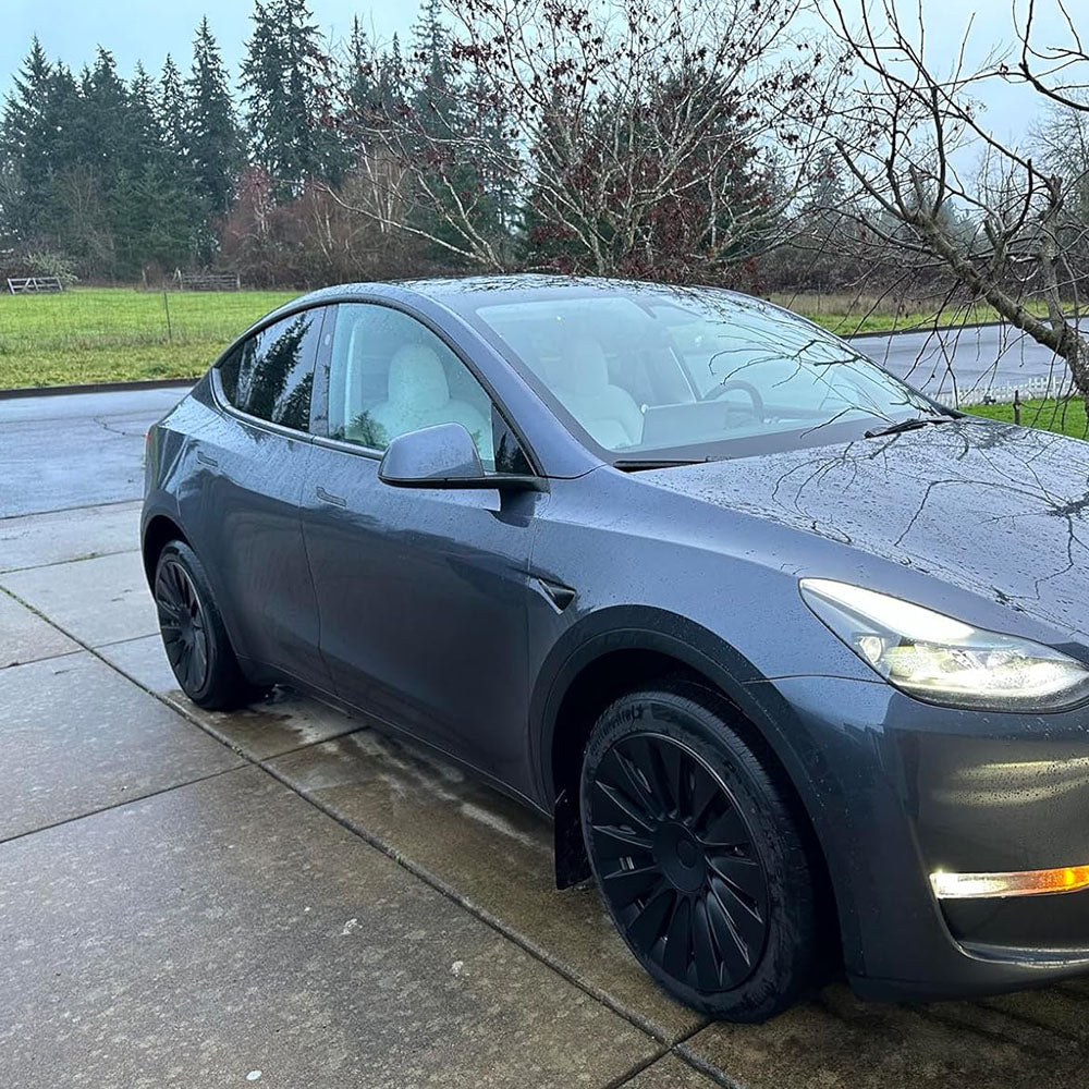 tesla model y black wheel covers uk