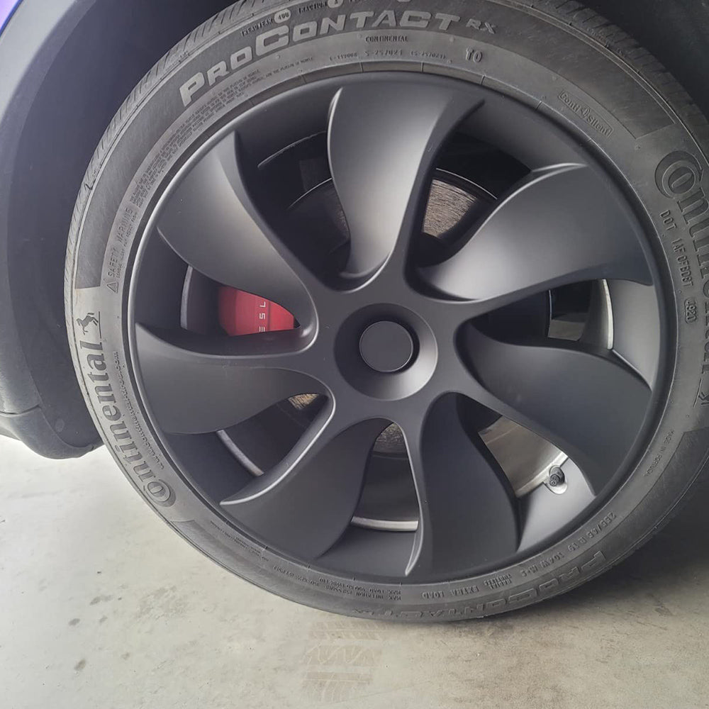 tesla model y black wheel covers 19 inch