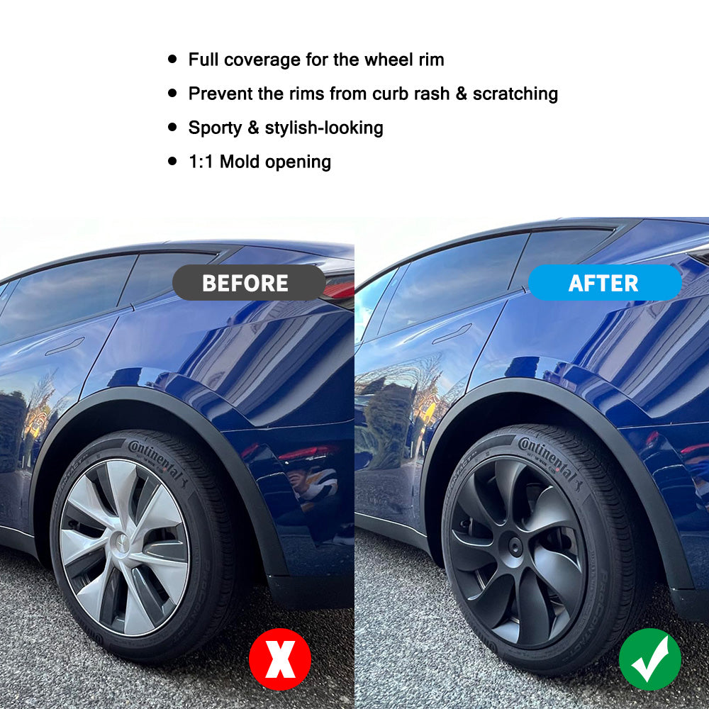 tesla model y wheel rim covers