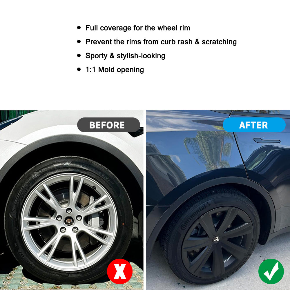 tesla model y performance wheel caps